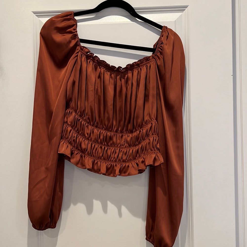 Bar III Satin top